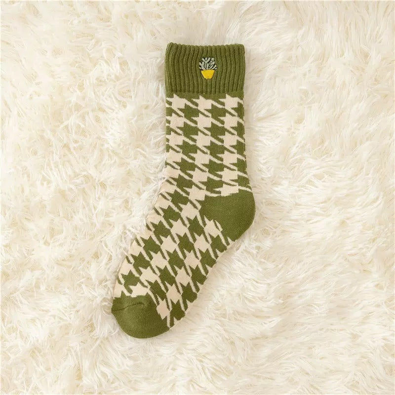 Autumn And Winter New Socks Women's Thickened Fleece-lined Warm