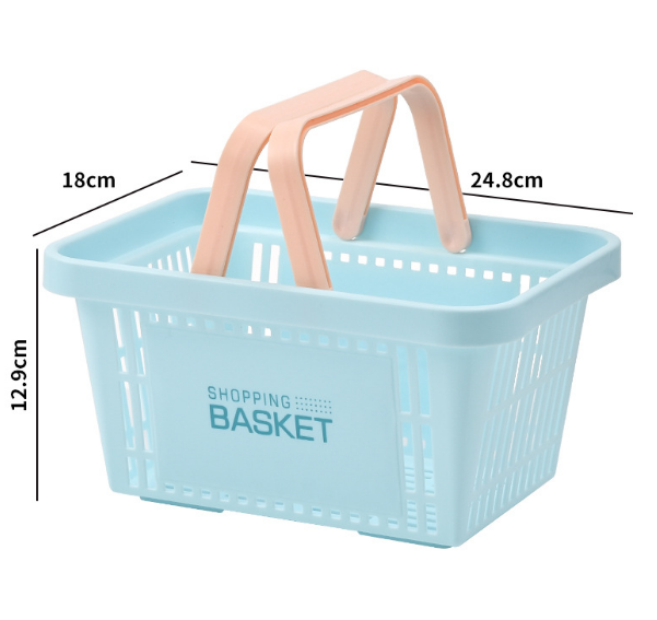 Portable storage basket-yellow-16.2 * 11.8 *8.3cm-PP-1 piece