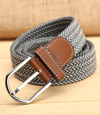 Elastic woven elastic men's belt