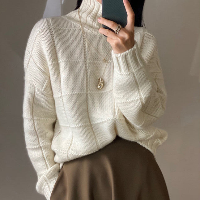 New Women's Loose And Thick Knitted Woolen Sweater