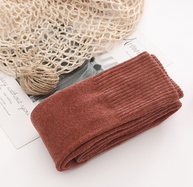 Women's Japanese College Style Terry Knee Socks Warm