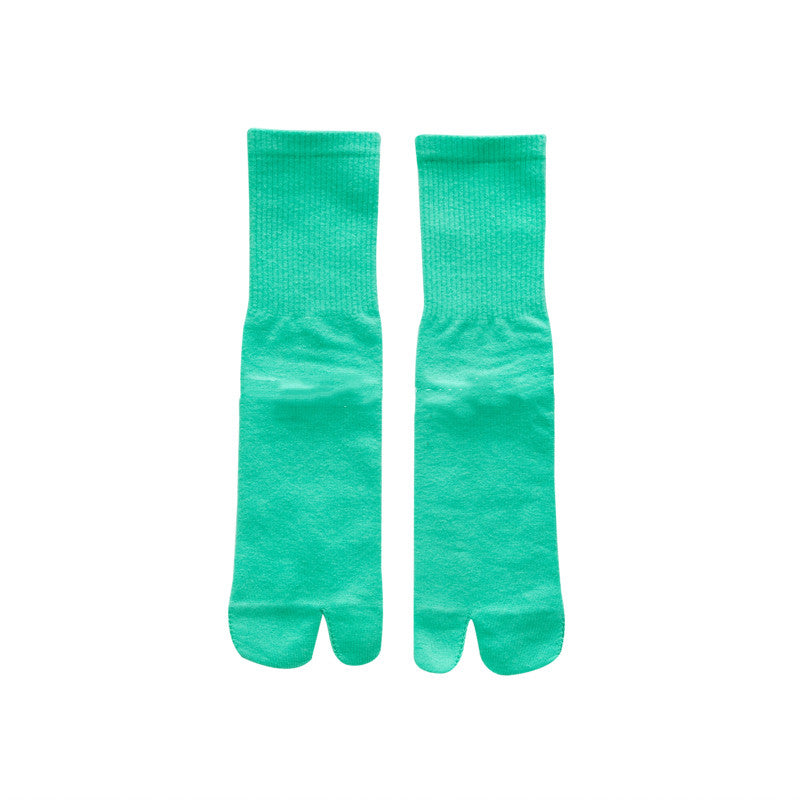 Women's Candy Color Fluorescent Cotton Socks