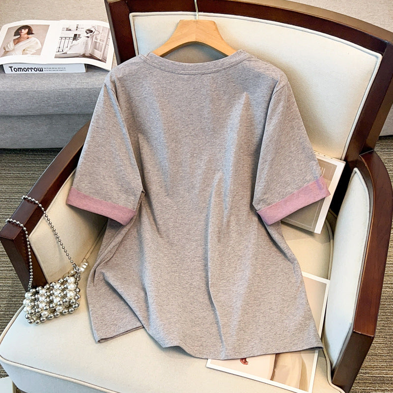Short Sleeve T-shirt Plus Size Lazy Fashion Loose
