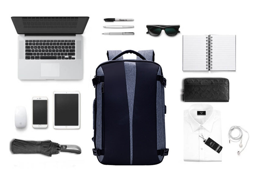 Anti-Theft Convertible USB Charging Backpack