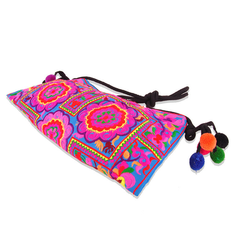 Ethnic style embroidered bag