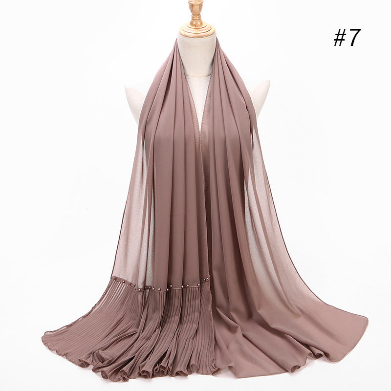 Perle Chiffon Etnisk Tørklæde