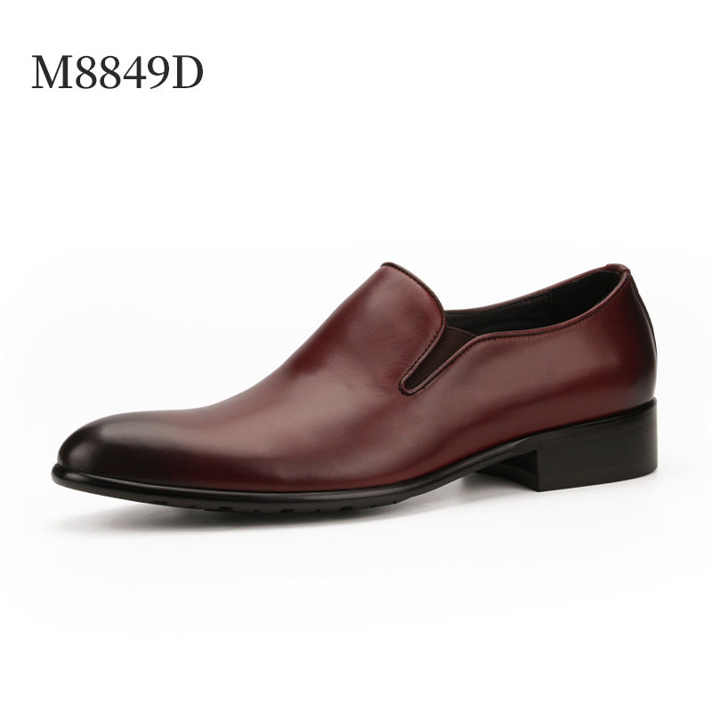 Leather Shoes For Men's Shoes With Hand Painted Leather