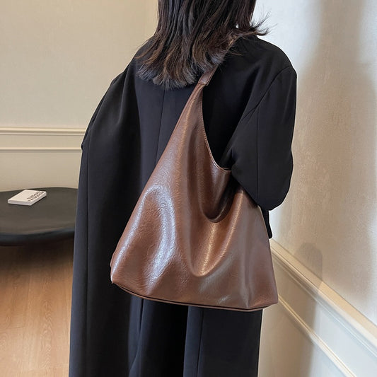 Women's AutumnWinter  Versatile Single Shoulder Bucket Bag