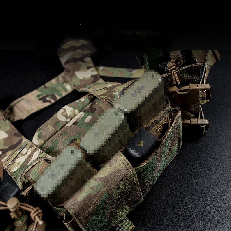 Built-in Quick Pull Sleeve MK4 Tactical Multi-function Expansion Mount Breathable Quick Release Camouflage Chest Hanging Vest