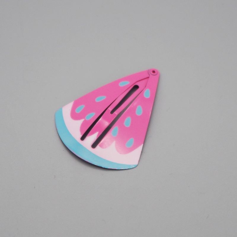 Paint Fruit Barrettes Color Printing Watermelon Strawberry