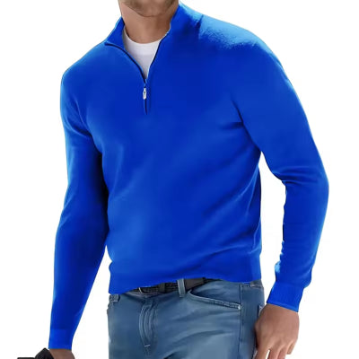 European And American Long-sleeved Bottoming Shirt Autumn And Winter Men's Cardigan