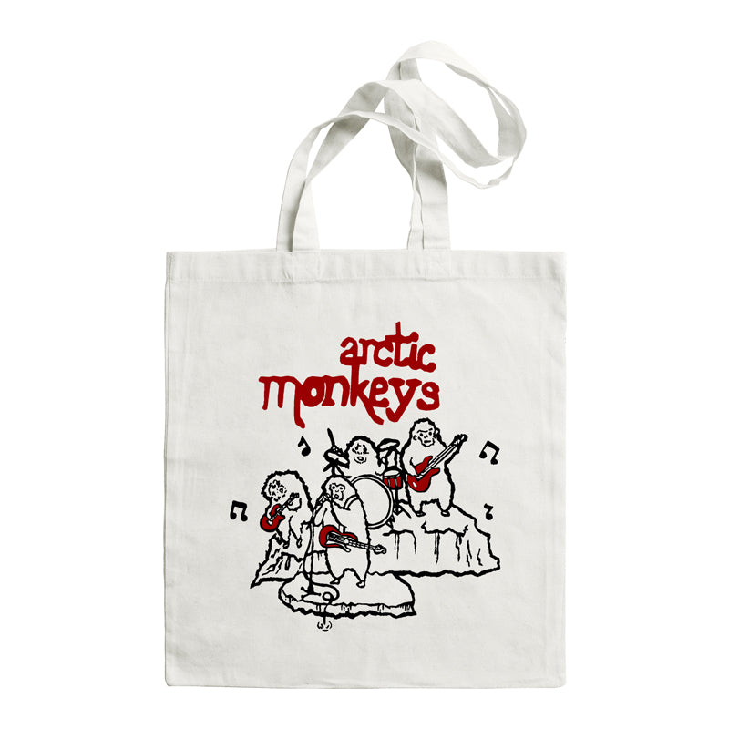 Music Rock Canvas Bag Shoulder Large Capacity Shopping Handheld