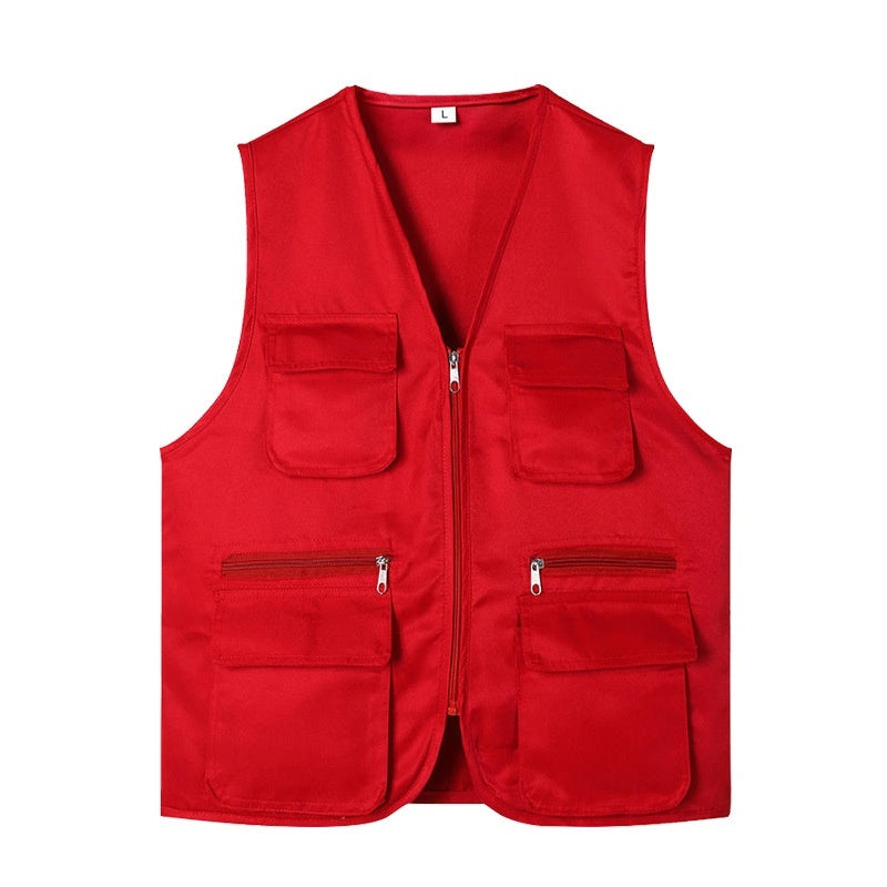 Multi-pocket Vest Volunteer Work Clothes Activity