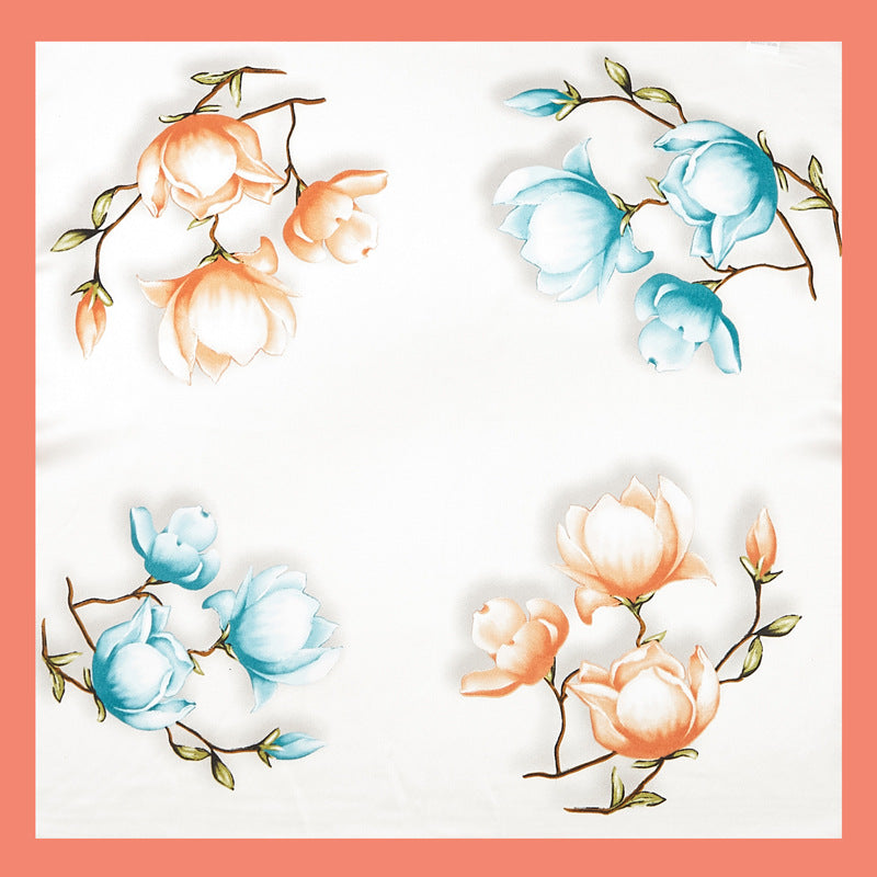 New Simulated Silk Satin Printed Scarves