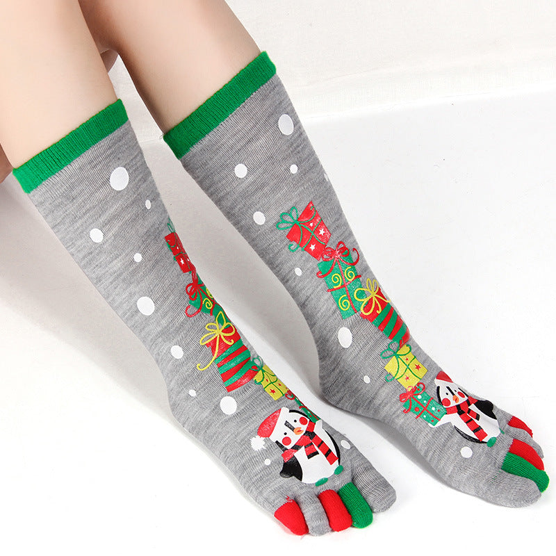 Middle tube split toe socks