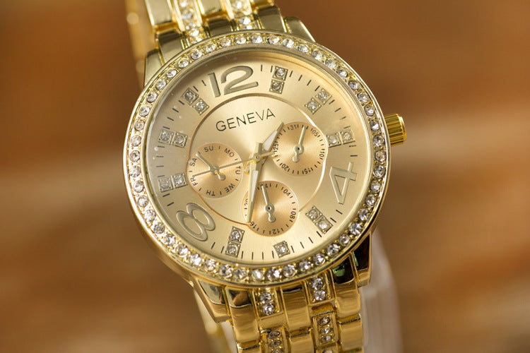 Ebay explosion models Geneva Geneva fashion wholesale alloy diamond watches one generation