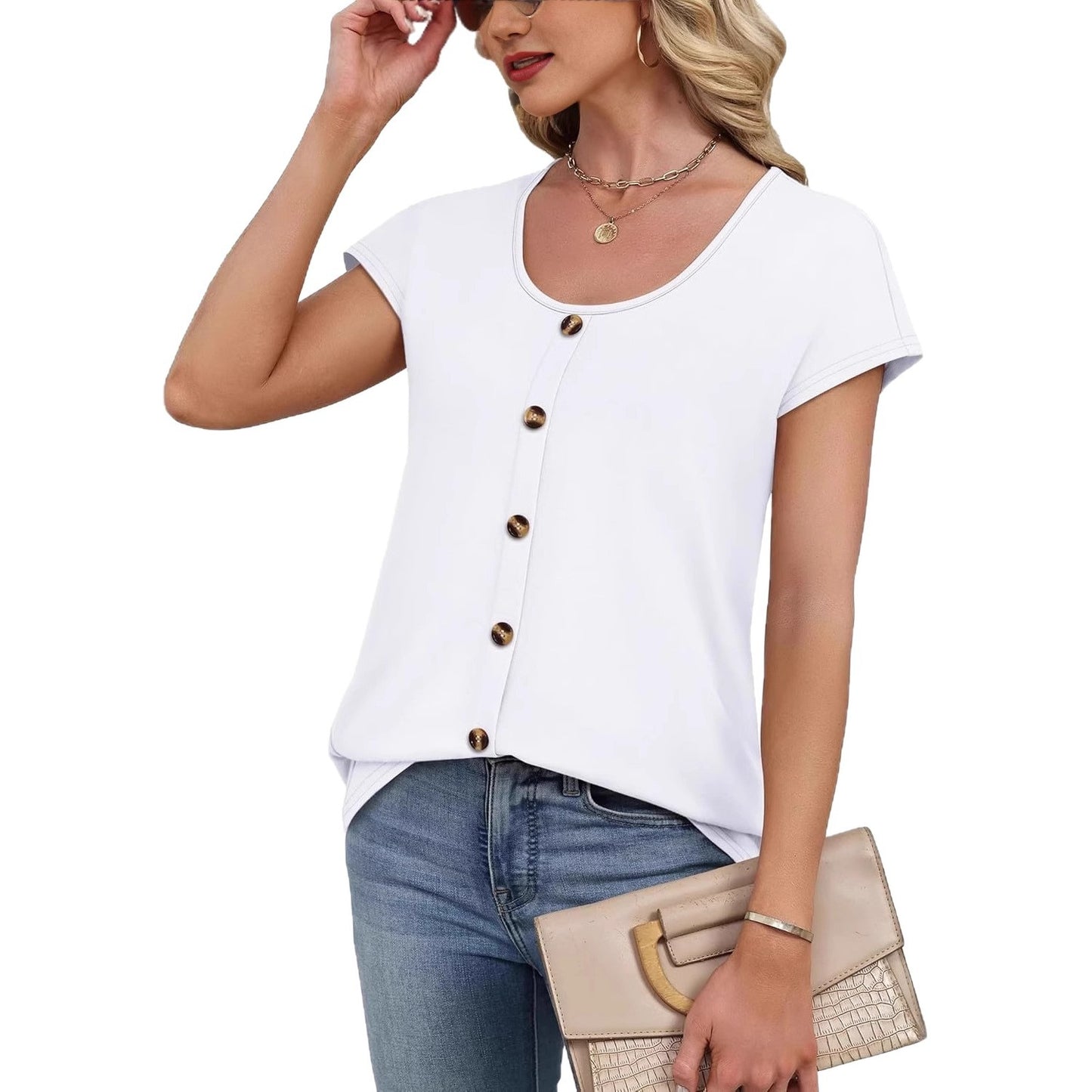 V-neck Elegant Knit Sweater For Women