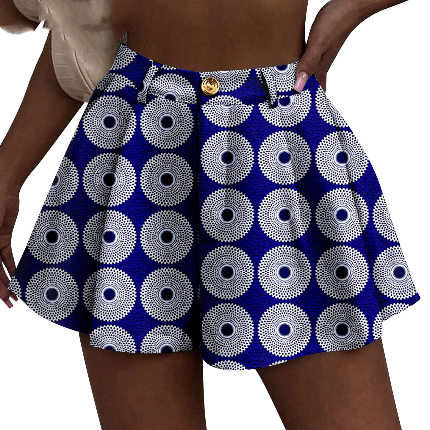 Dobbeltsidet print batikshorts