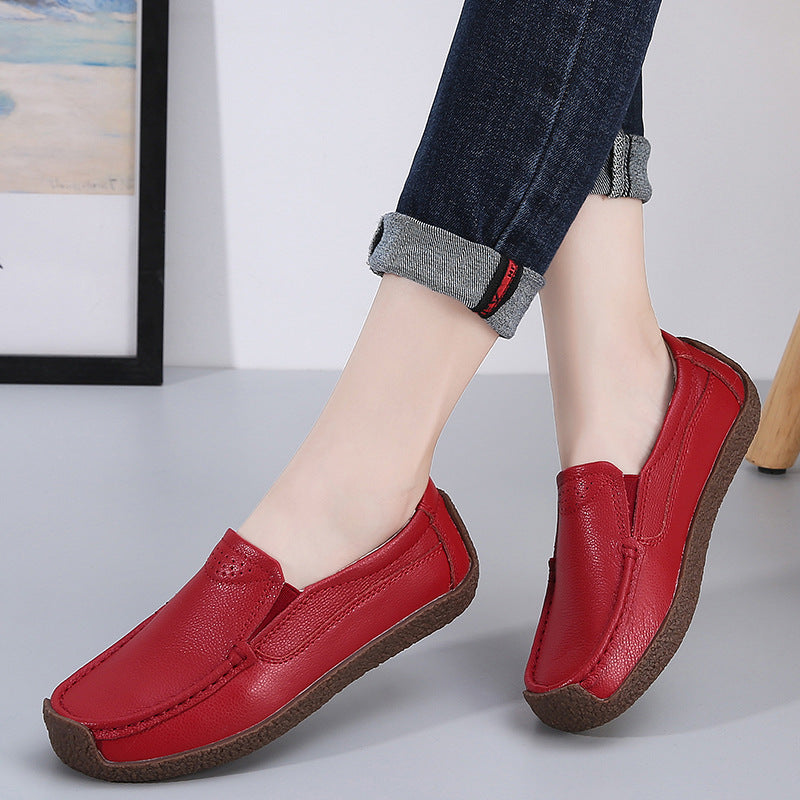 Women's Shoes Non-slip Cowhide Soft Bottom