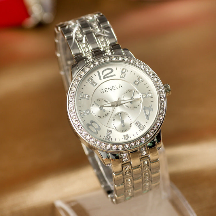 Ebay explosion models Geneva Geneva fashion wholesale alloy diamond watches one generation
