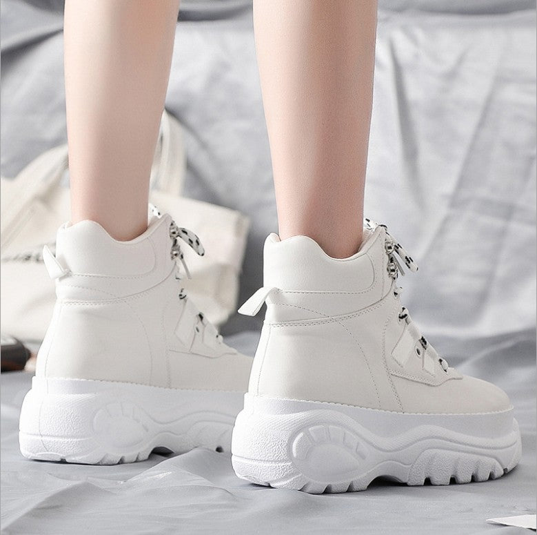 Korean Style Casual Shoes Women's Platform Old Shoes