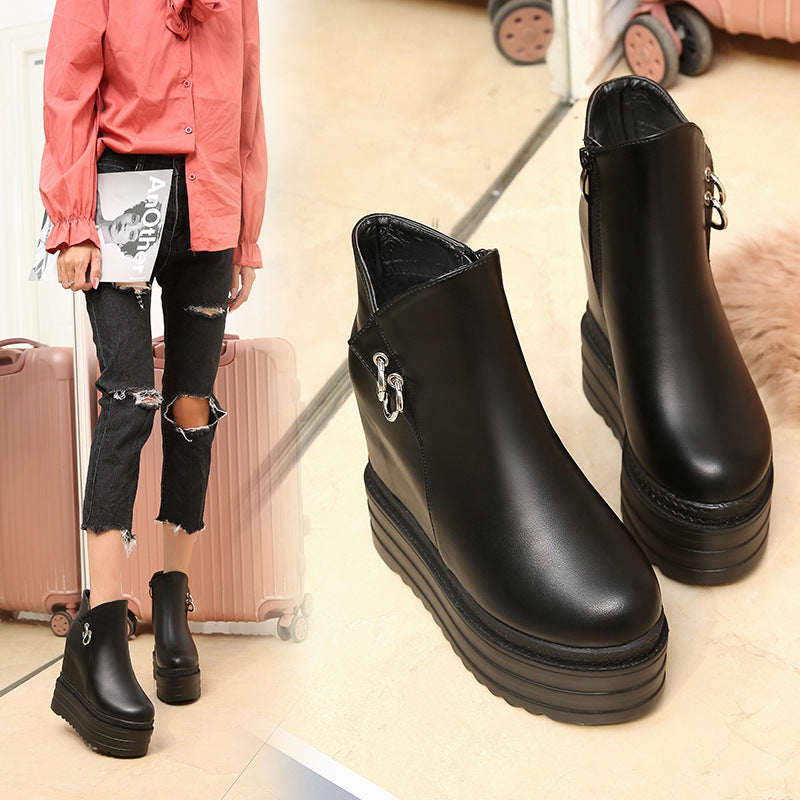 All-match inner heightening Martin boots