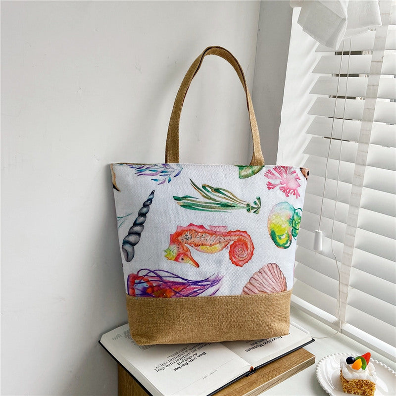 Women's Canvas Handbag Casual Simple Shoulder