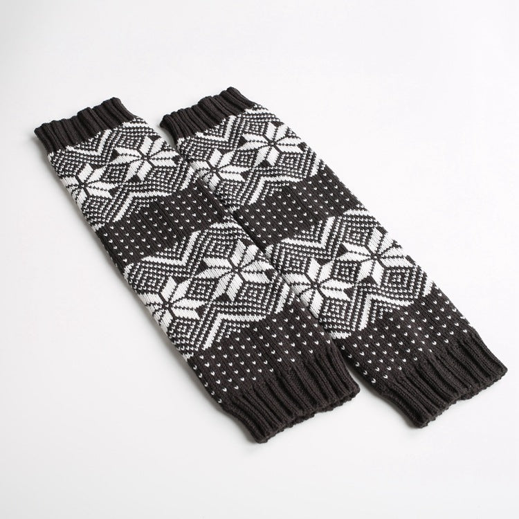 Wool knitted shoe cover