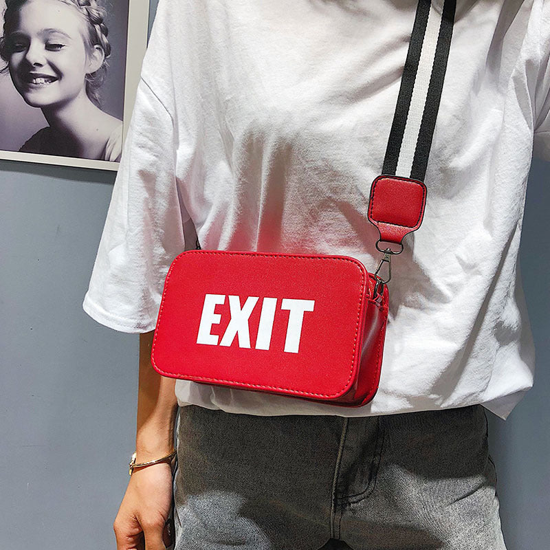 Wild letter small square bag