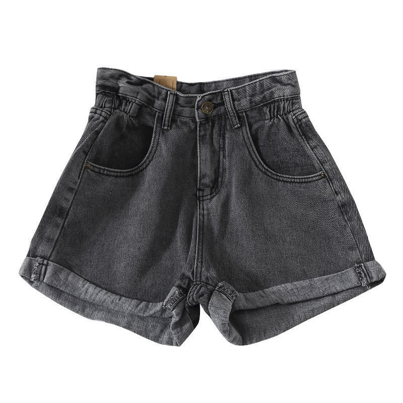 Women's high waist denim shorts
