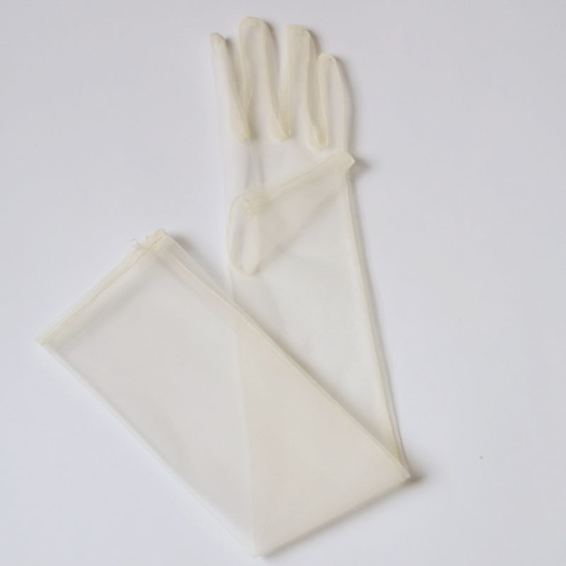 Tulle Plain Bridal Wedding Dress Gloves