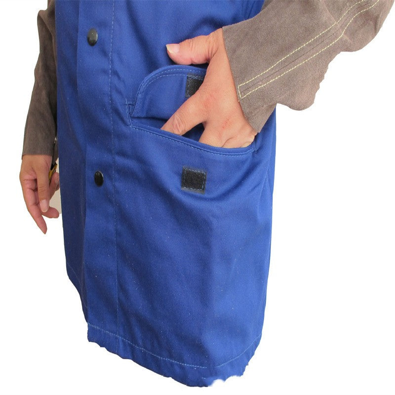 Niu Two Layer Leather Long Sleeve Welding Suit Summer Refreshing Operation