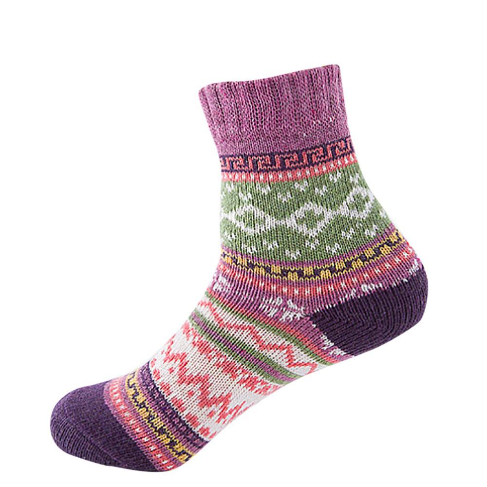 Ethnic wind cashmere socks