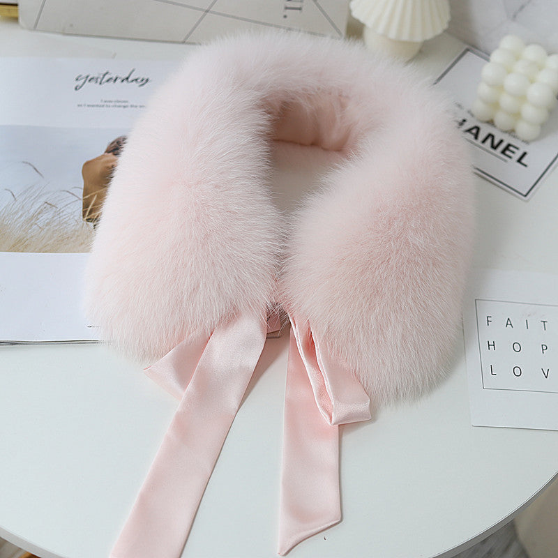 Ladies Winter Detachable Fur Collar
