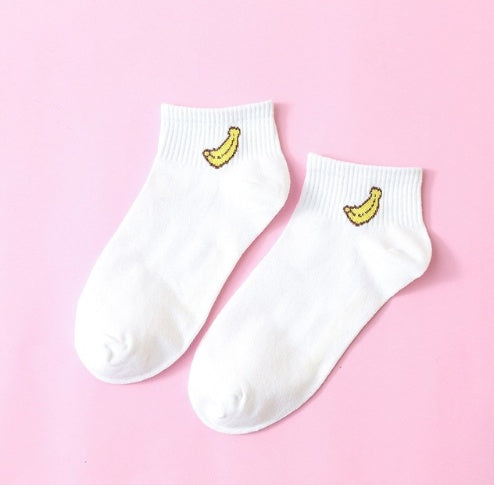 Cartoon Cute Women Short Socks Spring Summer Cotton Fruit Comfortable Socks 1 PairChina