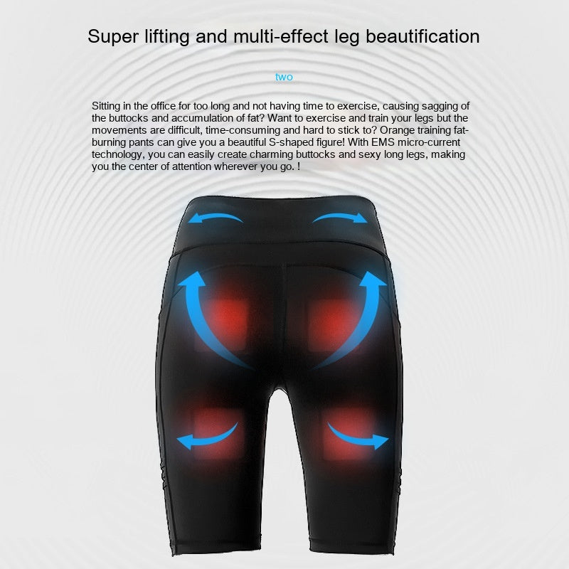 Micro-current Fitness Pants Hip Lifting Fitness Clothes Hip Beauty Instrument Yoga Pants