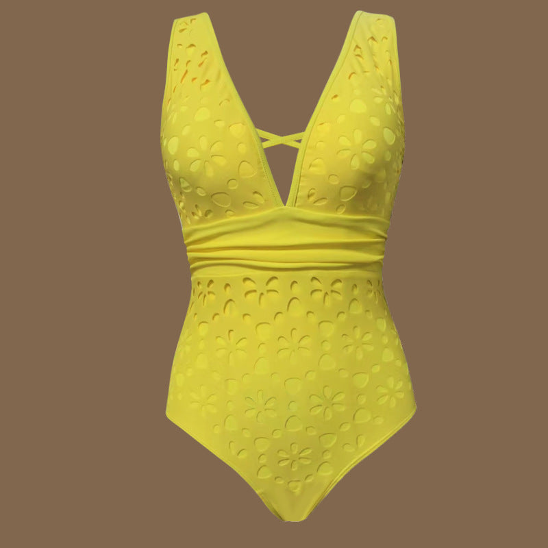 Womens Fashionable Sexy Hollowed-Out Bodysuit Set For Women