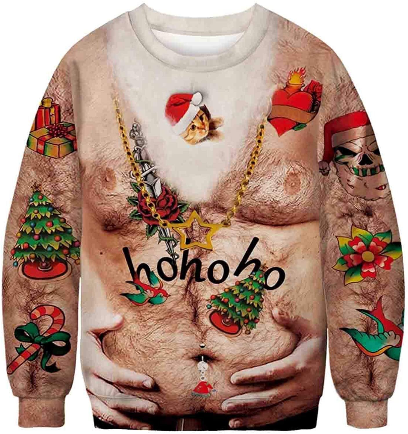 Halloween Digitalprintet Rundhalset Sweater Til Mænd Og Kvinder
