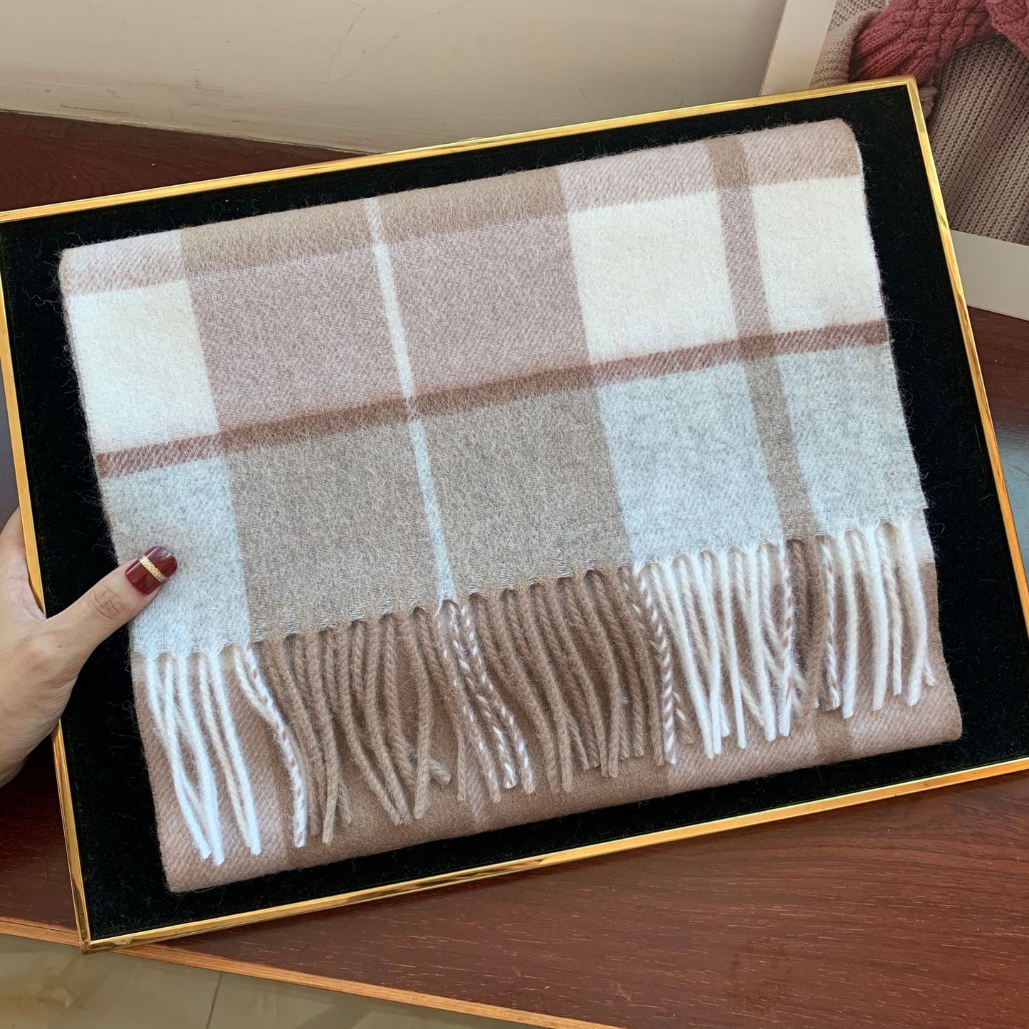 Edinburgh Scotland Edinburgh Plaid Scarf Winter New Wool Cashmere Warm