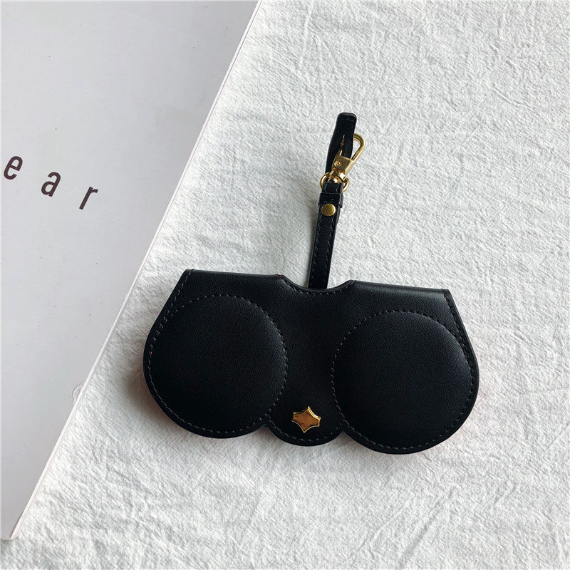 Cute cartoon leather glasses clip