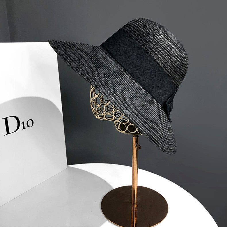 Women's Art Bow Big Brim Sun Hat