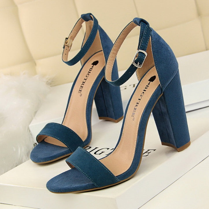 Thick with a word with sandals