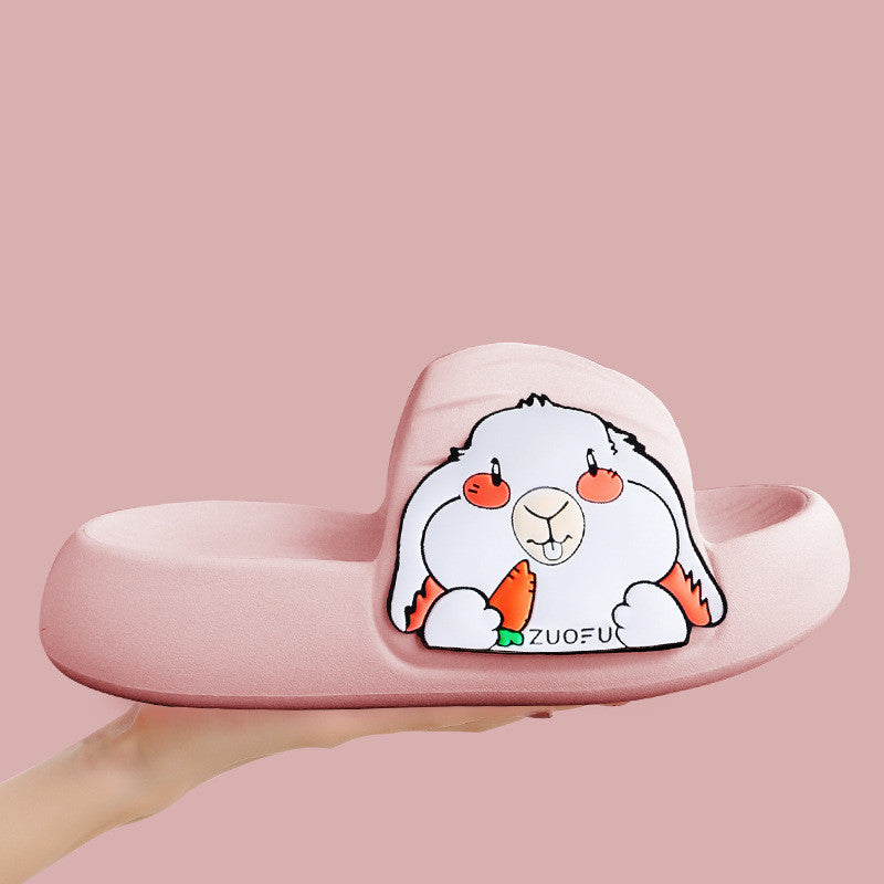 Indoor Home Thick Soled Rabbit Slippers