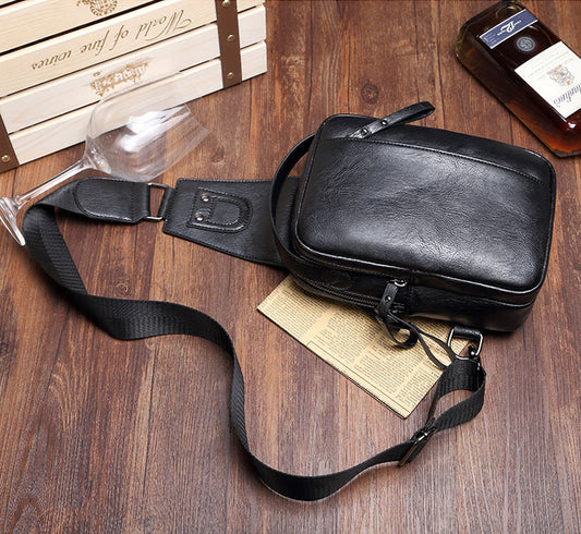 Factory Direct Sales New Men's Chest Package Korean Casual Lounge Single Shoulder Male Bag Slant Bag Tide Money Wholesale