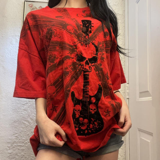 Womens Stylish Printed Casual Short-sleeve Top