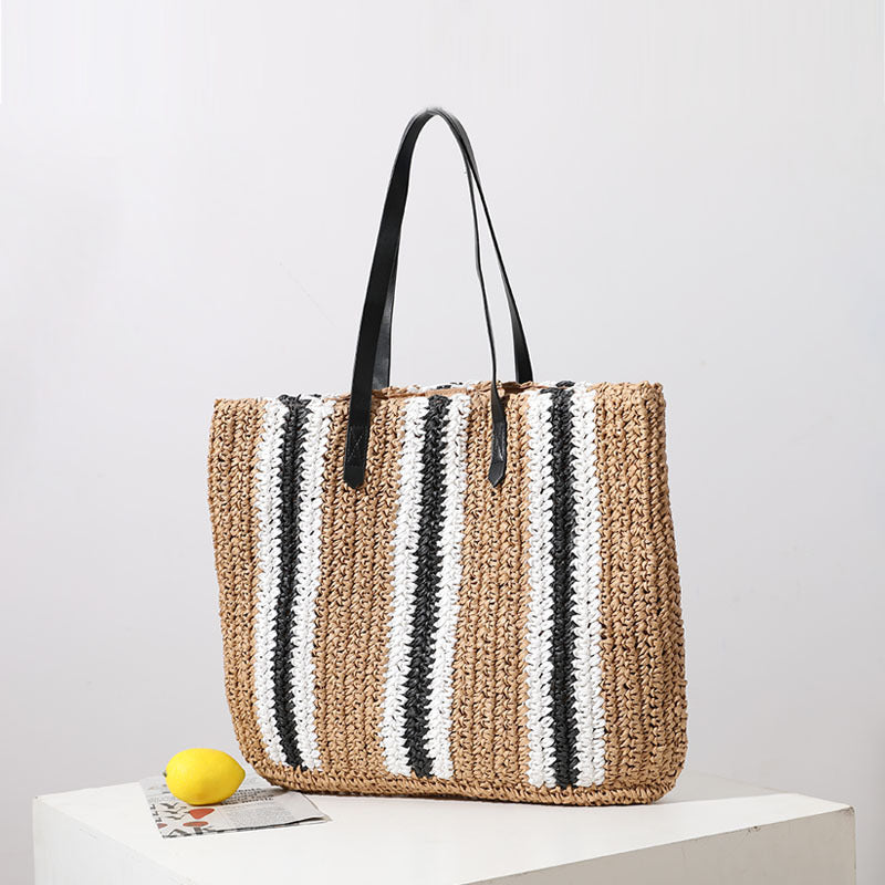 Single Shoulder Large Capacity Hand Woven Bag