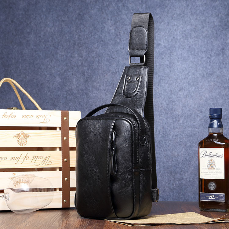 Factory Direct Sales New Men's Chest Package Korean Casual Lounge Single Shoulder Male Bag Slant Bag Tide Money Wholesale
