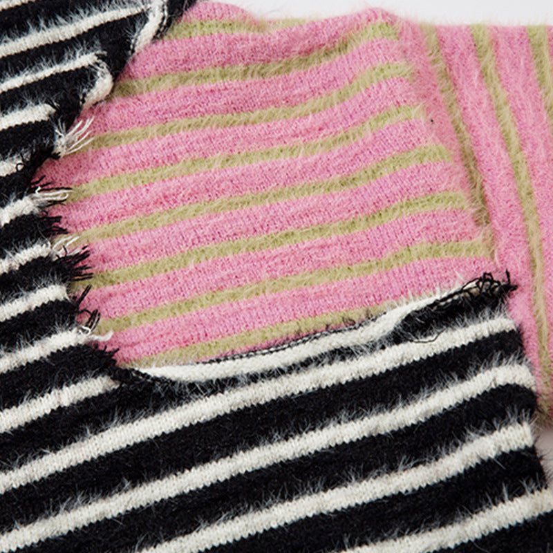 Casual Round Neck Knitted Sweater