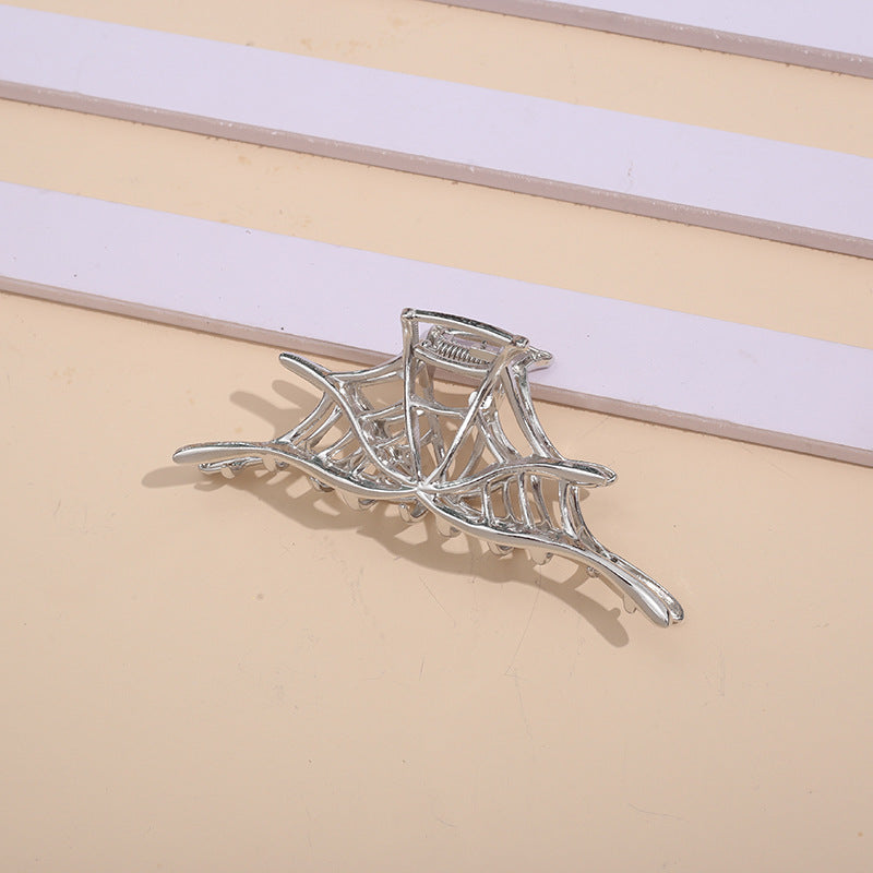 Barrettes Spider Web Metal Advanced Sense Shark Clip Grip
