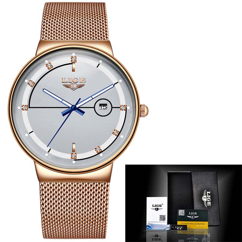 Multifunctional waterproof watch with mesh belt